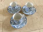 Prachtige oude kopjes en schoteltjes 3 stuks, Ophalen of Verzenden