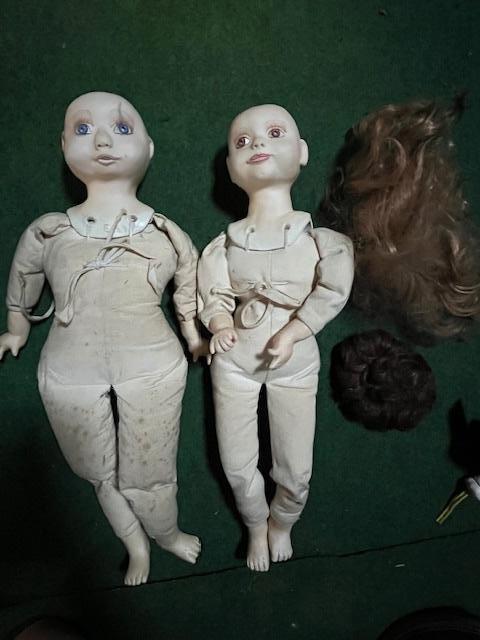 zelf poppen maken, poppenonderdelen, poppenhoofden, Ophalen of Verzenden, Zo goed als nieuw