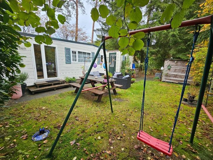 Chalet, T.E.A.B. camping de Roggeberg Appelscha, Caravans en Kamperen, Stacaravans, tot en met 4, Ophalen of Verzenden