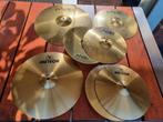 uitgebreide set CYMBAL - BEKKEN 5 delig Paiste en meteor, Ophalen of Verzenden, Gebruikt, Overige soorten