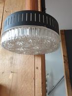Vintage Plafondlamp Metaal/Glas, Ophalen of Verzenden, Gebruikt, Glas, Vintage