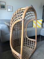 Rotan hangstoel HK Living, Ophalen, Zo goed als nieuw, Bruin, Eén