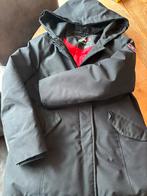 Zwarte Paragoose Jas met Bontkraag - Maat M/L, Ophalen, Gedragen, Maat 38/40 (M), Zwart