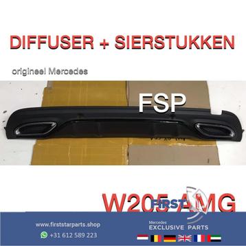 W205 S205 AMG Diffuser Bumper spoiler Mercedes C Klasse 2014 beschikbaar voor biedingen