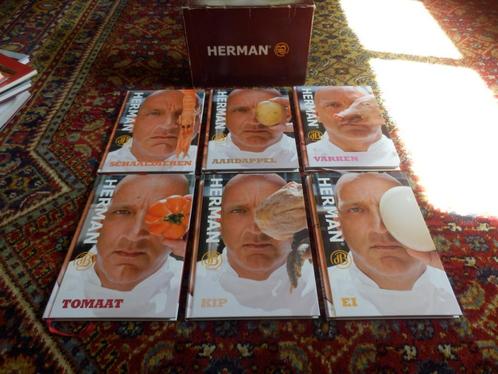 Herman DEN BLIJKER. [Box met 6 boeken], Boeken, Kookboeken, Zo goed als nieuw, Voorgerechten en Soepen, Hoofdgerechten, Tapas, Hapjes en Dim Sum