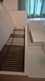 Ikea Malm 1 persoon bed met lattenbodem, lades en matras, Huis en Inrichting, Ophalen, Gebruikt, Eenpersoons, Wit
