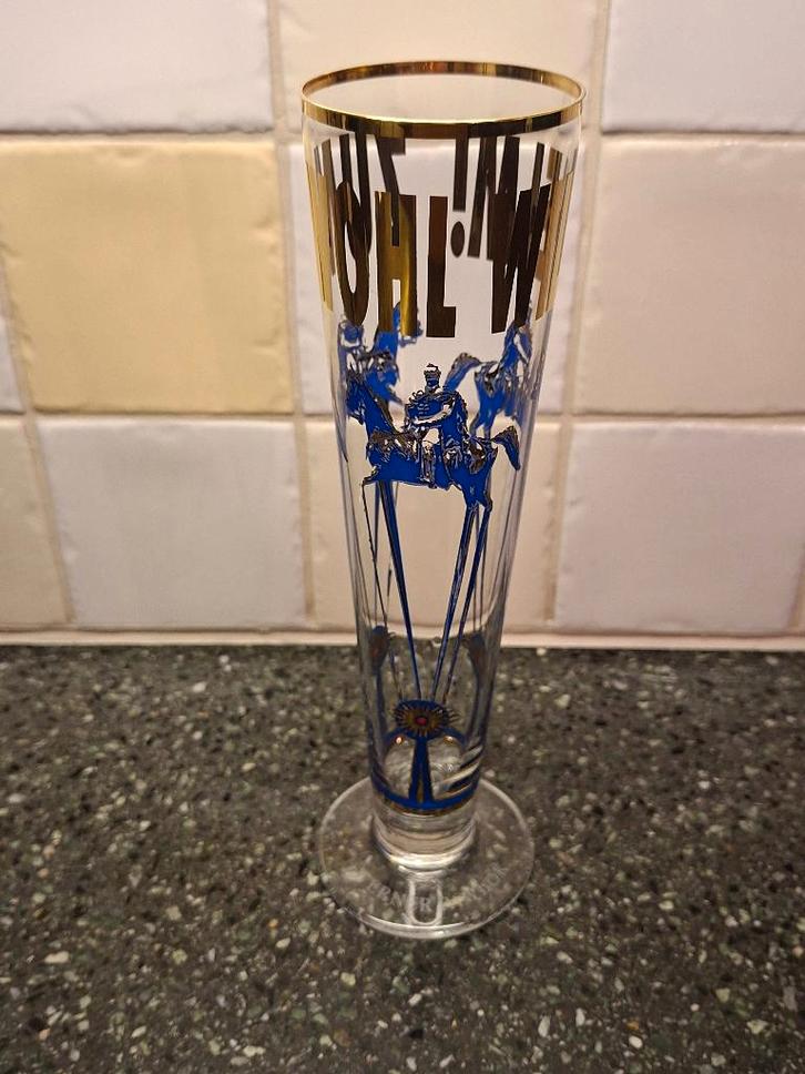 Ritzenhoff bierglas Werner Pawlok 1995, Verzamelen, Glas en Borrelglaasjes, Zo goed als nieuw, Bierglas, Ophalen of Verzenden