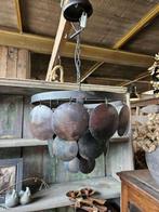 schijfjeslamp,hanglamp ``WOONWINKEL RUSTIEK``, Huis en Inrichting, Lampen | Hanglampen, Ophalen of Verzenden, Nieuw, Metaal