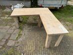 Steigerhouten bureau, Rechthoekig, Ophalen of Verzenden, Zo goed als nieuw, Hout