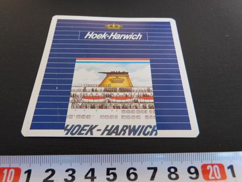 sticker Hoek - Harwich  Ferrie *, Verzamelen, Stickers, Zo goed als nieuw, Bedrijf of Vereniging, Ophalen