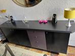 Dressoir zwart met lades, Ophalen, 25 tot 50 cm