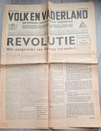 WO2 NL- NSB Krant Volk en Vaderland - 19 juli 1940, Ophalen of Verzenden, Overige soorten, Nederland, Boek of Tijdschrift