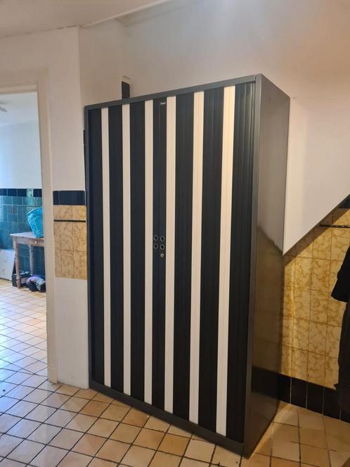Unieke Gispen roldeur / archiefkast, Huis en Inrichting, Kasten | Roldeurkasten en Archiefkasten, Zo goed als nieuw, 25 tot 50 cm