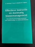 PABO - Effectieve instructie en doelmatig klassenmanagement, Ophalen of Verzenden, Alpha, Zo goed als nieuw, HBO