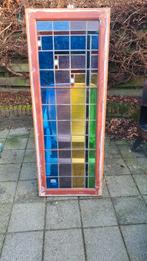 Glas in lood ramen  jaren 40/50, Doe-het-zelf en Verbouw, Glas en Ramen, Ophalen, Gevelraam of Ruit, Gebruikt, Minder dan 80 cm