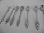 7 vintage Pako Meta ajour bestek vorkje lepel 12 cm 1960 p s, Ophalen of Verzenden