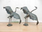 164* bronzen reigers set (boven €75 geen verzendkosten), Tuin en Terras, Tuinbeelden, Ophalen of Verzenden, Nieuw, Overige materialen