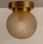 Plafondlamp hanglamp goud, Ophalen of Verzenden, Nieuw, Glas