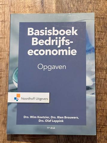 Basisboek Bedrijfseconomie Opgaven 11e druk beschikbaar voor biedingen