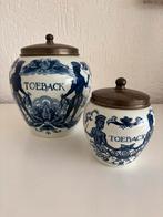 Antieke tabakspotten ‘Toeback’ van Goedewaagen Holland, Ophalen of Verzenden