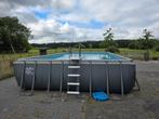 Intex zwembad 10x5x1,3 meter. Met zandfilter en zoutsysteem., Gebruikt, 300 cm of meer, 400 cm of meer, Rechthoekig