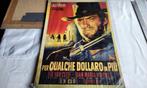 Poster Clint Eastwood op hardhouten blad Franco Fiorenzi 60, Ophalen of Verzenden, A1 t/m A3, Film en Tv, Rechthoekig Staand