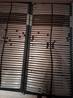Lattenbodem 2x 90x200 Bossflex 600 vlak met potenset, Ophalen, Gebruikt, 90 cm, Tweepersoons