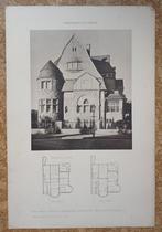 ruim 50 grote prenten ontwerpen architect Ferdinand Eichwede, Gebruikt, Ophalen of Verzenden, Gebouw, Voor 1940
