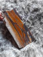 Mooie plak tijgeroog 13 cm, Ophalen of Verzenden, Mineraal