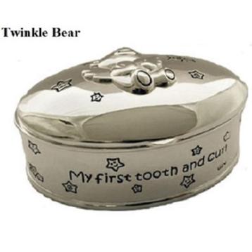 Tandendoosje, haarlokdoosje Twinkle Bear 4 soorten  beschikbaar voor biedingen
