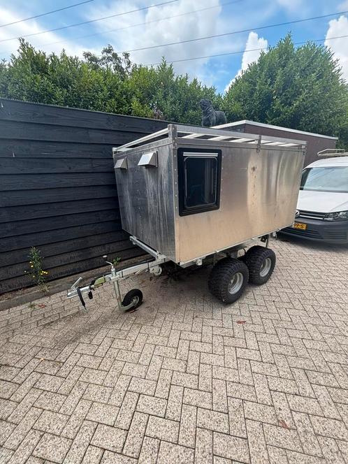 ECO 1500 3-Way Kipper met afneembare aluminium slaapunit, Auto diversen, Aanhangers en Bagagewagens, Zo goed als nieuw, Ophalen of Verzenden