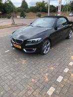 BMW 2-Serie 220i 184pk Aut 2019 Zwart, Auto's, 1998 cc, Achterwielaandrijving, 4 cilinders, Cabriolet