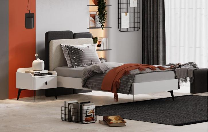Vena twijfelaar - 120x200 - Wit, Kinderen en Baby's, Kinderkamer | Bedden
