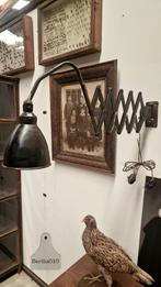 Oude originele scharnierlamp schaarlamp, 50 tot 75 cm, Ophalen of Verzenden, Metaal, Gebruikt