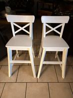 Ikea ingolf stoel 2 x, 2 krukken, Ophalen, Zo goed als nieuw, 60 tot 90 cm