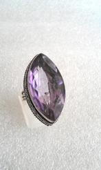 zilveren Ring Amethist, Sieraden, Tassen en Uiterlijk, Ringen, Verzenden, Paars, Nieuw, 17 tot 18