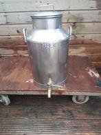 Gave RVS melkbus 40.liter met bronzen kraan in goede staat, Tuin en Terras, Tuinwanddecoratie, Ophalen of Verzenden