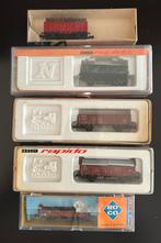 Set van 5 treinwagons, zie omschrijving, Hobby en Vrije tijd, Modeltreinen | N-Spoor, Ophalen of Verzenden, Gebruikt, Gelijkstroom