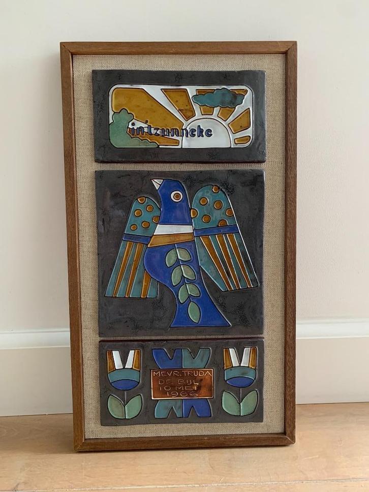 Vintage wanddecoratie keramiek Henk Potters pottenbakkerij, Antiek en Kunst, Antiek | Keramiek en Aardewerk, Ophalen