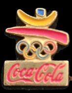 Coca- Cola Olympische spelen Barcelona pin, Verzamelen, Verzenden, Nieuw, Sport, Speldje of Pin