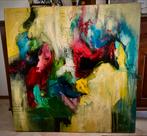 William Maluka - Abstract Olieverf op Doek, Ophalen of Verzenden