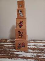 Retro Disney houten stapel kubussen, Overige typen, Gebruikt, Ophalen of Verzenden