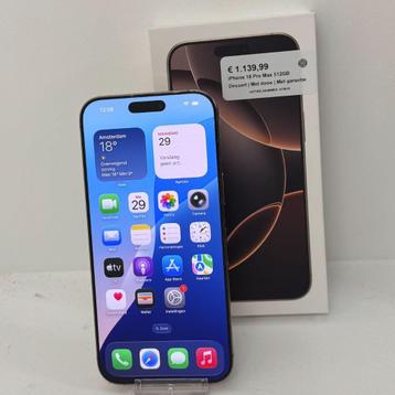 iPhone 16 Pro Max 512GB Dessert | Met doos | Met garantie beschikbaar voor biedingen