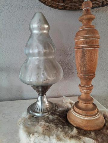 Braxton Home Collection Kerstboom Glas/Metaal Zilver beschikbaar voor biedingen