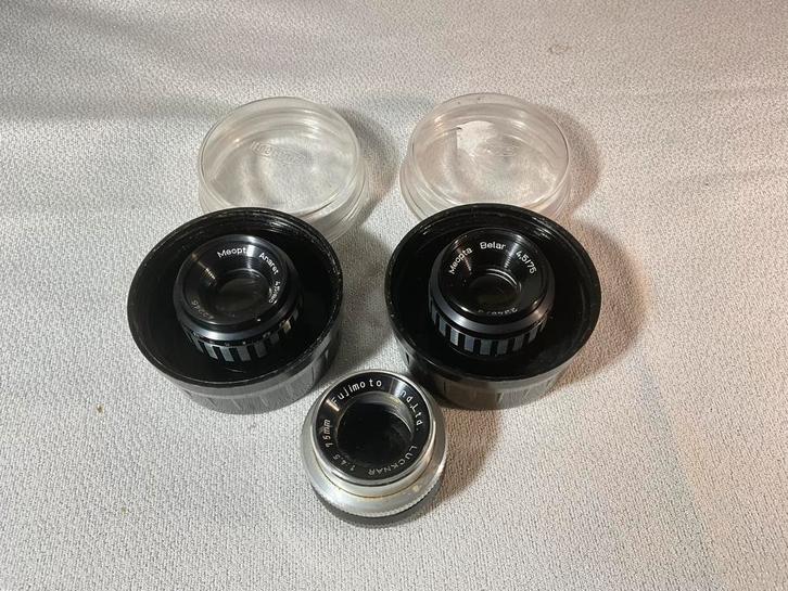 3 stuks lenzen voor vergroter, Audio, Tv en Foto, Fotografie | Doka Toebehoren, Gebruikt, Doka-onderdelen, Ophalen of Verzenden