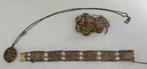 Antieke filigrain zilveren set armband broche en hanger, Sieraden, Tassen en Uiterlijk, Antieke sieraden, Ophalen, Zilver, Broche