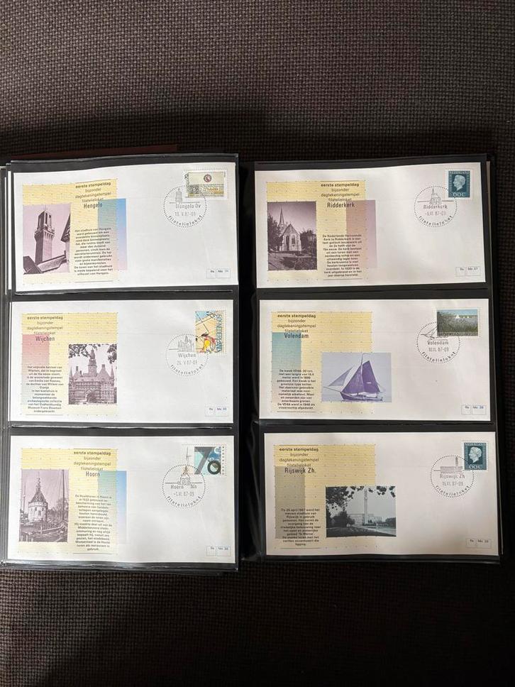 FDC 1e stempeldag filatelieloket Verzameling 1-207, Postzegels en Munten, Postzegels | Eerstedagenveloppen, Onbeschreven, Nederland