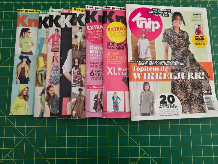 Zes Knip Patroonbladen, Hobby en Vrije tijd, Kledingpatronen, Gebruikt, Overige typen, Vrouw, Knipmode, Verzenden