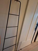 Wandrek zwart met hout, Huis en Inrichting, Kasten | Wandmeubels, Ophalen, Zo goed als nieuw, Minder dan 150 cm, 150 tot 200 cm