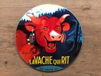 La Vache Qui Rit emaille reclamebord, Ophalen of Verzenden, Zo goed als nieuw, Reclamebord